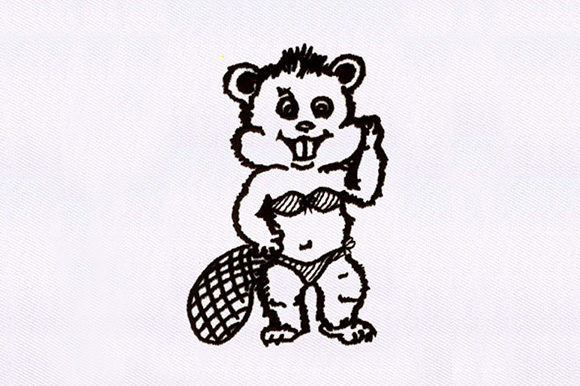 Beaver Girl: Woodland Animal Embroidery Design Review
