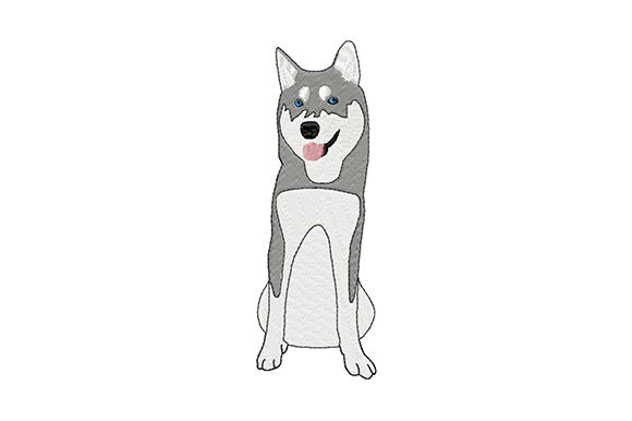 Cute Young Siberian Husky Embroidery Review for Small Shop Sellers