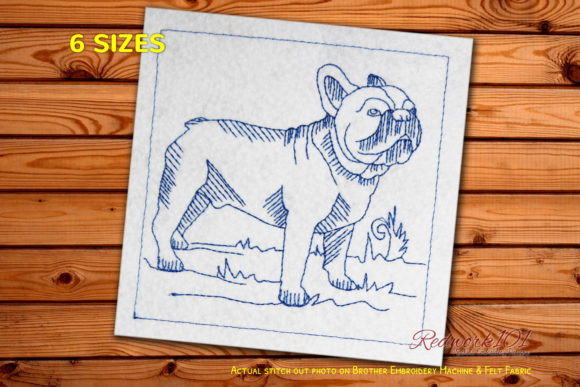 French Bulldog: Holiday Embroidery Design Review