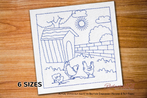 Hen and Chick Redwork Design: A Designer's Review for Business Merch