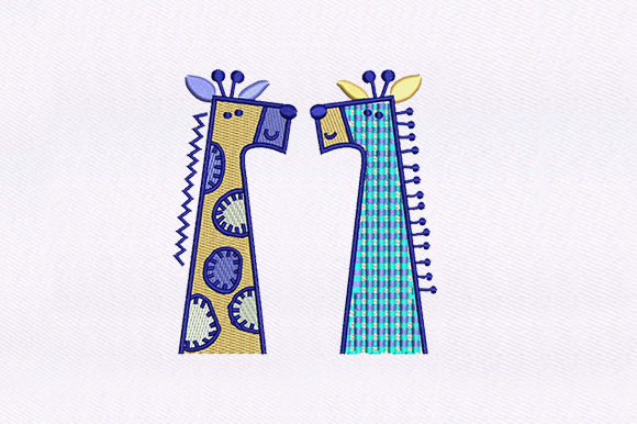Playful Giraffes Design: A Machine Embroidery Review