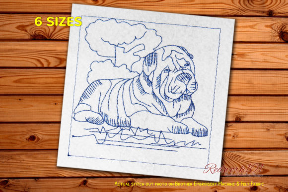 Shar Pei Dog: A Smart Embroidery Design for Etsy Sellers
