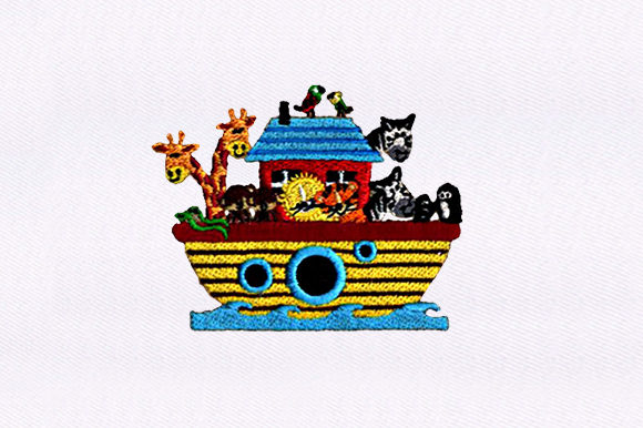 Ship Full of Animals: A Whimsical Embroidery Design for Handmade Gifts